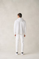 Sweat à capuche Haïti en coton blanc neige