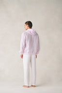 Hanoi Hoodie in Dusty Rose Linen