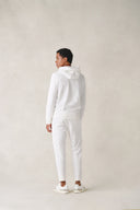 Sweat à capuche Hawaii en coton blanc neige
