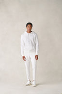 Sweat à capuche Hawaii en coton blanc neige