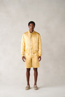 Jacmel Reversible Jacket in Atlas Gold Printed Silk