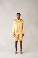 Jacmel Reversible Jacket in Atlas Gold Printed Silk