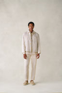 Jakarta Jacket in Desert Sand Beige Linen