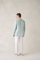 Jeddah Jacket in Sage Green Linen