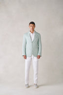 Jeddah Jacket in Sage Green Linen