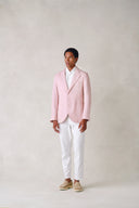 Jeddah Jacket in Dusty Rose Linen