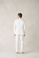 Jeddah Jacket in Snow White Linen