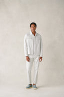 Jersey Jacket in Sea Salt Mint Cotton