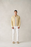 Jurata Jacket in Chamois Yellow Leather