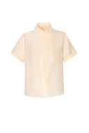 Seoul Shirt in Tuscan Honey Yellow Linen