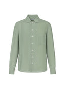 Shanghai Shirt in Forest Green Linen