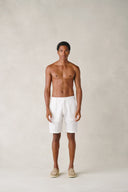 Positano Shorts in Snow White Linen