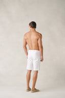 Short Prague en coton blanc neige
