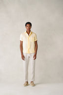 Seoul Shirt in Tuscan Honey Yellow Linen