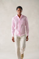 Shanghai Shirt in Dusty Rose Linen