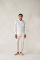 Shanghai Shirt in Snow White Linen