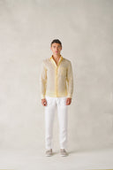 Shanghai Shirt in Tuscan Honey Yellow Linen