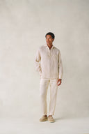 Porto Pants in Desert Sand Beige Linen