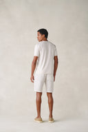 T-shirt col rond Tanger en coton beige sable du désert