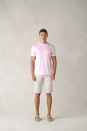T-shirt col rond Tokyo en coton Rose Poudré