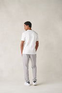T-shirt col rond Tokyo en coton blanc neige