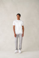 T-shirt col rond Tokyo en coton blanc neige