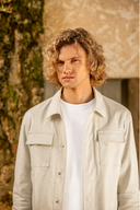 Tanger Crewneck T-shirt in Snow White Cotton