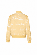 Jacmel Reversible Jacket in Atlas Gold Printed Silk