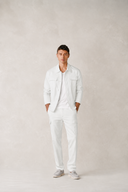Pienzo Pants in Sea Salt Mint Cotton