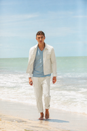 Pienzo Pants in Sea Salt Mint Cotton