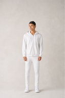 Sweat à capuche Hong Kong en coton blanc neige
