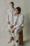 Paros Pants in Sea Salt Mint Cotton
