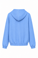 Hanoi Hoodie in Aegean Blue Linen