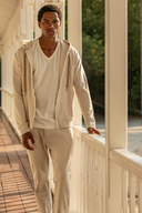 Portugal Pants in Desert Sand Beige Cotton