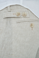 Port Au Prince Pants in Desert Sand Beige Linen