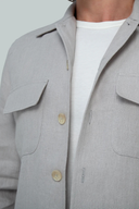 Jaipur Jacket in Stone Grey Linen