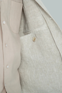 Jakarta Jacket in Desert Sand Beige Linen