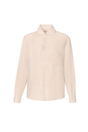 Chemise Shanghai en lin beige sable du désert