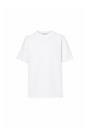 Tanger Crewneck T-shirt in Snow White Cotton