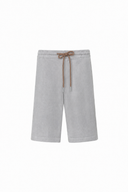 Pampelonne Shorts in Stone Grey Linen