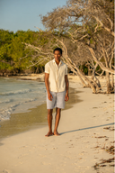 Pampelonne Shorts in Stone Grey Linen
